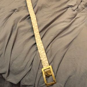 Micheal Kors new white/brown belt convertible